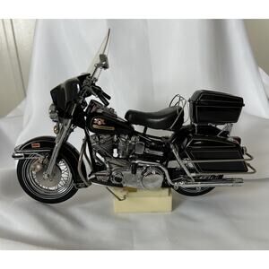Vtg Franklin Mint 1976 Harley Davidson Electra Glide. Die Cast 1:10